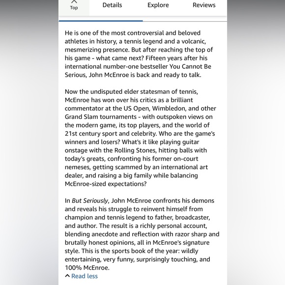 'But Seriously' by John McEnroe - Picture 3 of 3